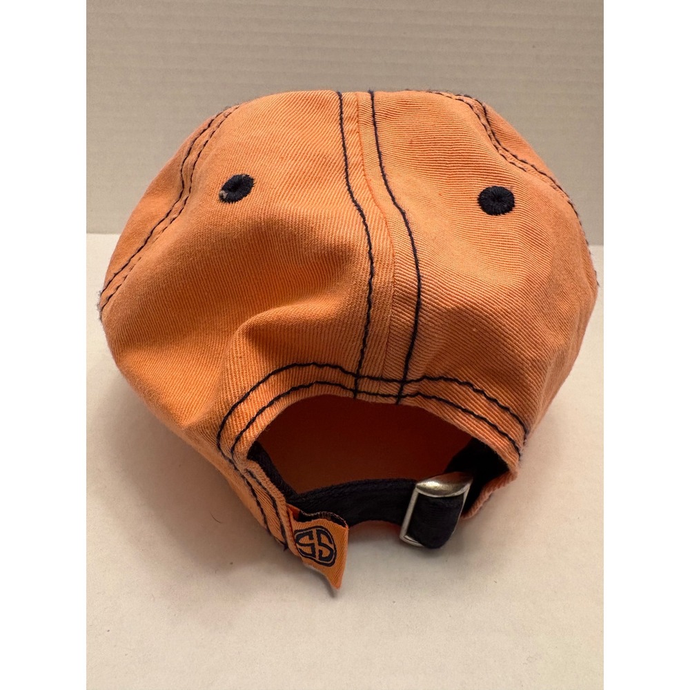 Simply Southern Black Orange Embroidered Logo Baseball Cap Hat One Size - Picture 4 of 5
